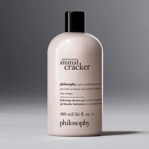Philosophy Pink frosted Animal Cracker hydrating shower gel & Bubble Bath NEW